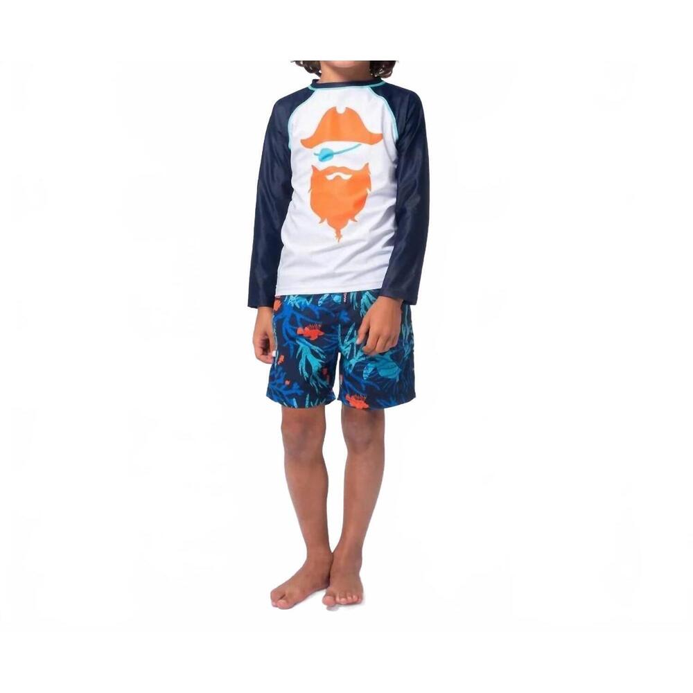 NEW APPAMAN boys swim trunks in coral reef